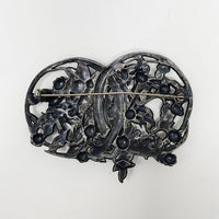 Antique Art Nouveau Silver Victorian Brooch