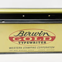 Toy Berwin Gold Typewriter