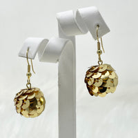 Gold Sequin Earrings