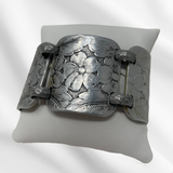 Floral Hammered Aluminum Jewelry Set