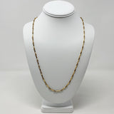 Long Gold-tone Link Necklace