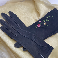 Embroidered Driving Gloves