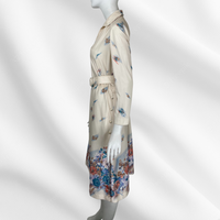 Leslie Fey Pastel Floral Sketch Dress