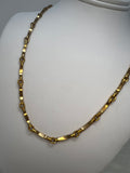 Long Gold-tone Link Necklace