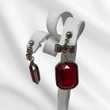 Somewhere Over The Ruby-Bow Earrings