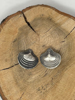 Oyster Shell Metal Earrings