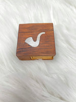 Wood Matchbox - Pipe Inlay